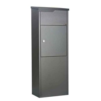 Pakketbrievenbus Allux 650, antraciet/zwart